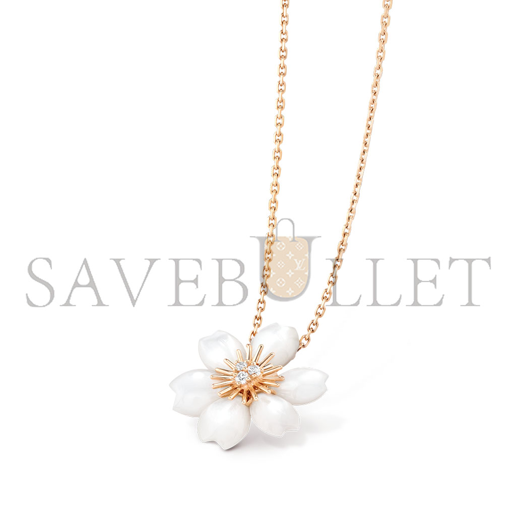 V*N CL*F arpels rose de noËl pendant, mini model vcarp7t10